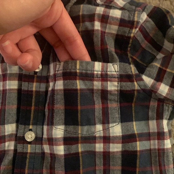 Janie & Jack Boys Plaid buttoned down 2T multicolor spring summer top - Picture 6 of 8